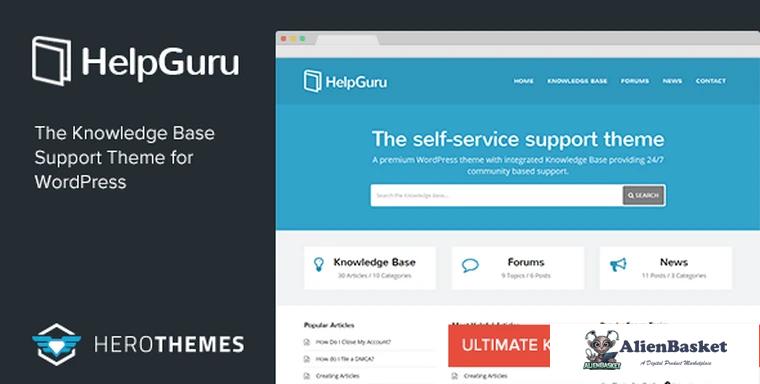 82402  HelpGuru v1.7.3 - A Self-Service Knowledge Base Theme