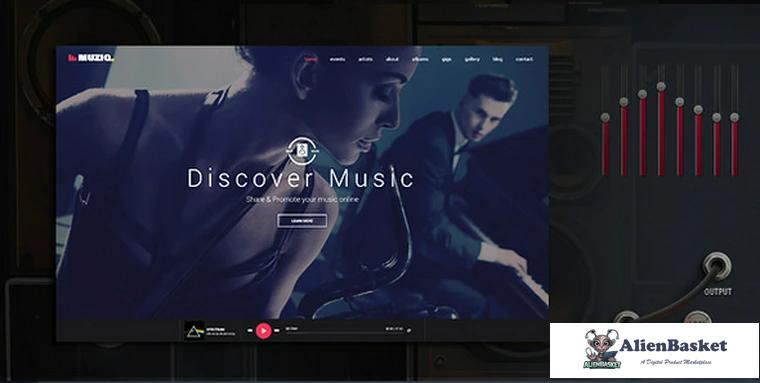 70767  Muziq v1.3 - Music Band & Musician WordPress Theme