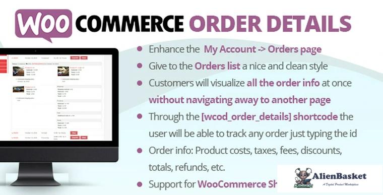 88142  WooCommerce Order Details v3.0