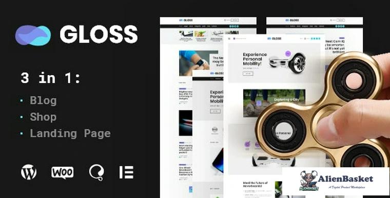 81228  Gloss v1.0 - Viral News Magazine WordPress Blog Theme + Shop