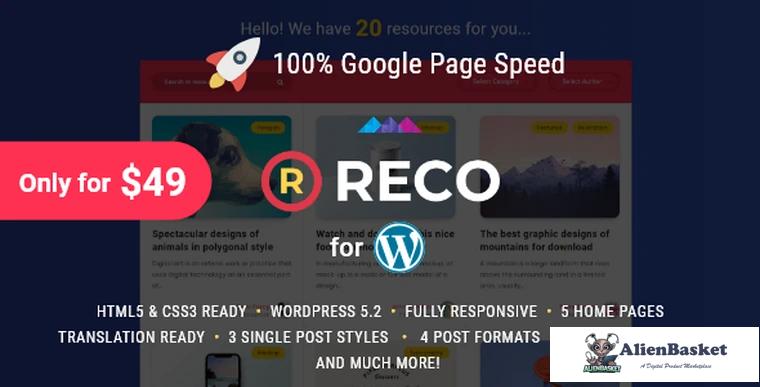 77592  Reco v3.1.6 - Minimal Theme for Freebies