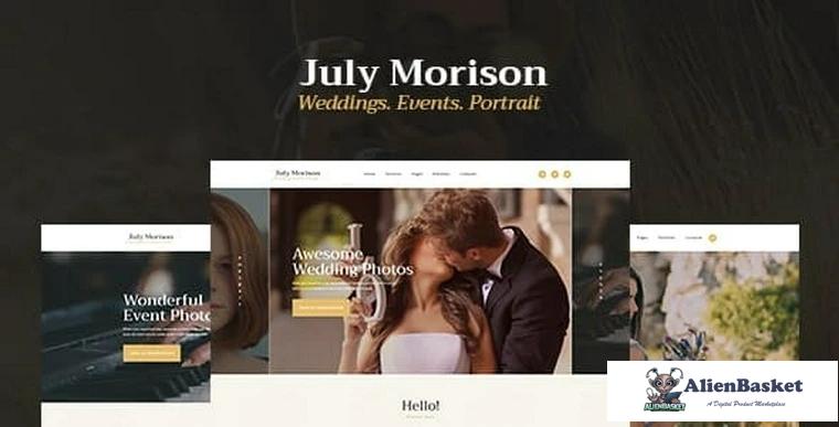 79238  July Morison v1.2 - An Alluring Event Photographer's Portfolio & Blog WordPress Theme