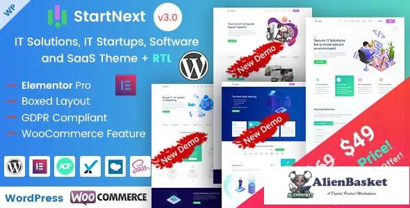 80303  StartNext v3.0.0 - IT Startups WordPress Theme