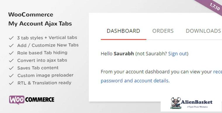 69342  SS WooCommerce Myaccount Ajax Tabs v1.7.10