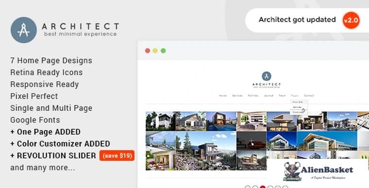 67972  Architect v2.4 - Creative Agency WordPress Theme