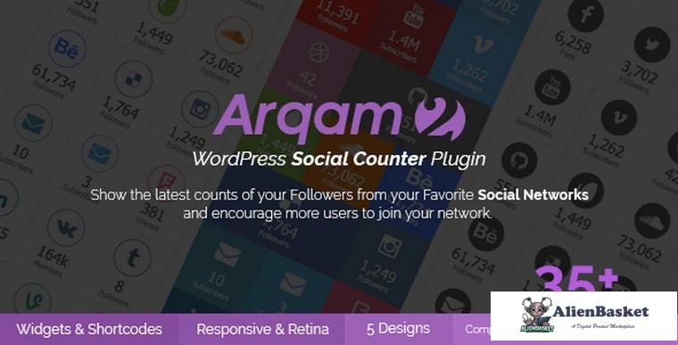 73195  Arqam v2.5.1 - Social Counter Plugin for WordPress