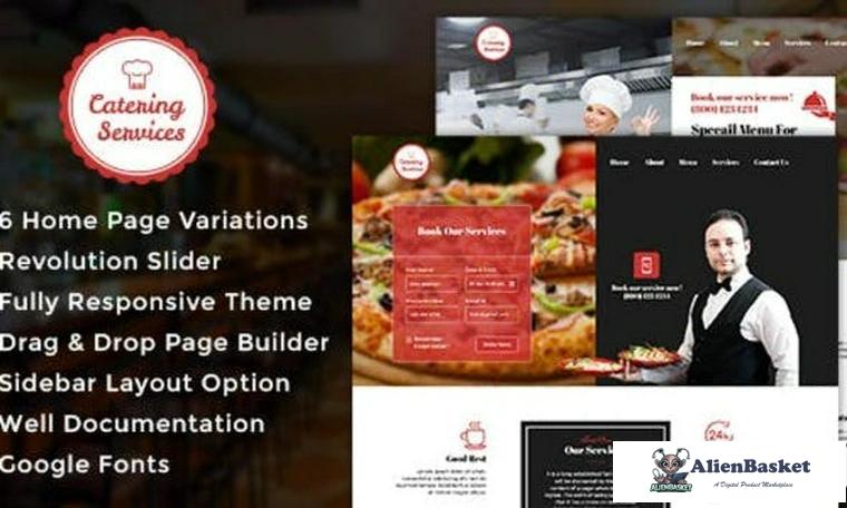 75251  Catering v1.1 - Chef, Restaurant WordPress Theme