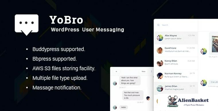 88983  YoBro v2.4 - WordPress Private Messaging Plugin