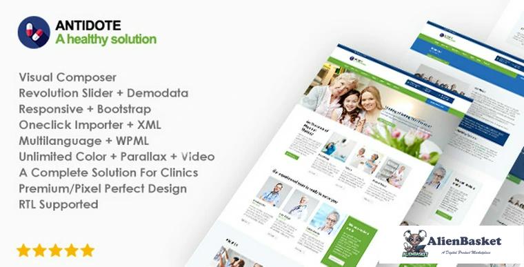 74318  Antidote v1.1.8 - Health & Medical Wordpress Theme