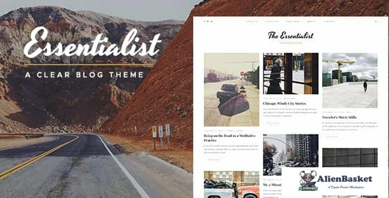 74854  Essentialist v1.2.1 - A Narrative WordPress Blog Theme