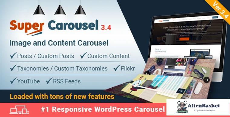 70626  Super Carousel v3.4 - Responsive Wordpress Plugin