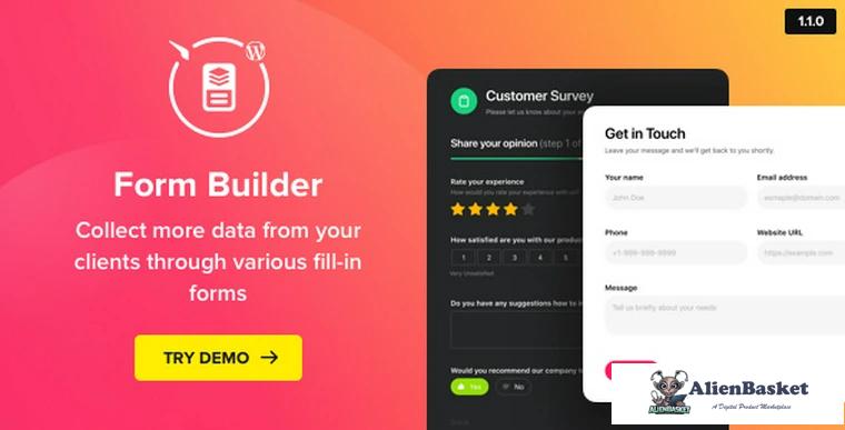 72053  Form Builder v1.1.0 - WordPress Form plugin
