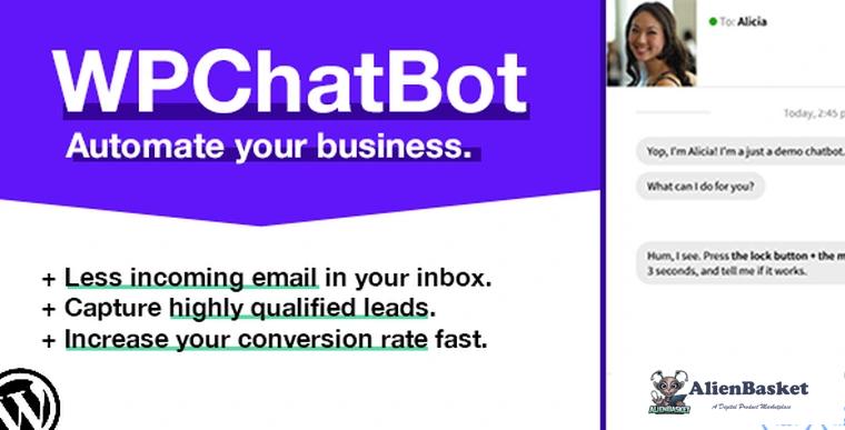 67798  WP Chatbot v1.13 - Wordpress Chatbot Builder