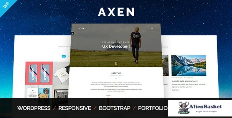 73727  Axen v1.0.4 - Personal Portfolio WordPress Theme