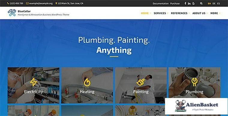 81321  BlueCollar v2.4.2 - Handyman & Renovation Business WordPress Theme