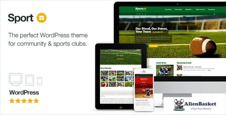 68162  Sport v2.10 - WordPress Club Theme