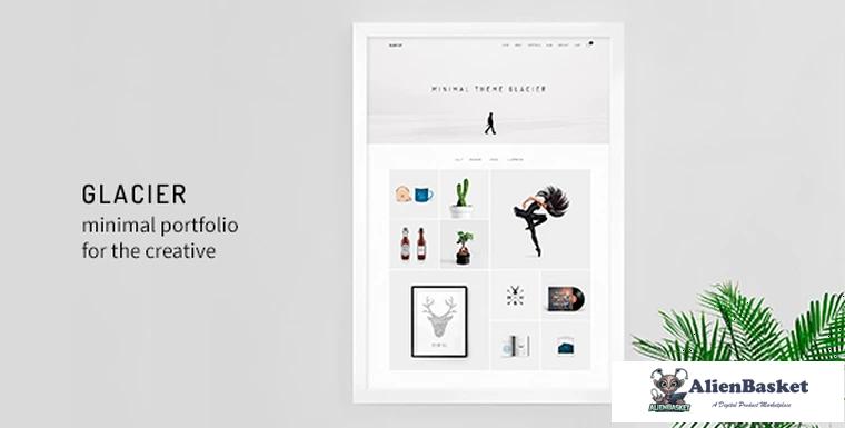 91913  Glacier v5.0 - Minimal WordPress Portfolio Theme