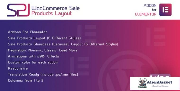 81323  WooCommerce Sale Products Layout for Elementor v1.0 - WordPress Plugin