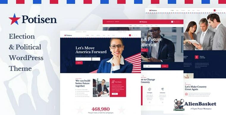 94055  Potisen v1.1.8 - Election & Political WordPress Theme