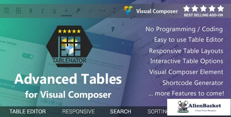 67795  Tablenator v1.2.3 - Advanced Tables for Visual Composer