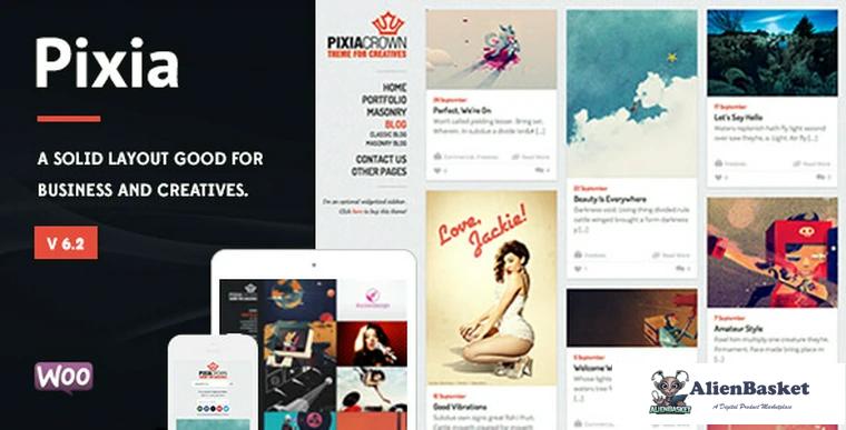 70694  Pixia v6.2 - Showcase WordPress Theme