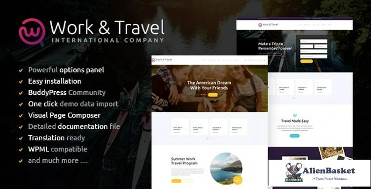 79094  Work & Travel Company & Youth Programs v1.2 - WordPress Theme