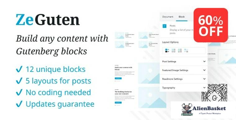 87282  ZeGuten v1.1.3 - Blocks for Gutenberg