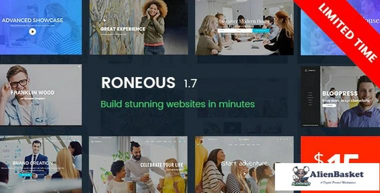 82943  Roneous v1.7.5 - Creative Multi-Purpose WordPress Theme