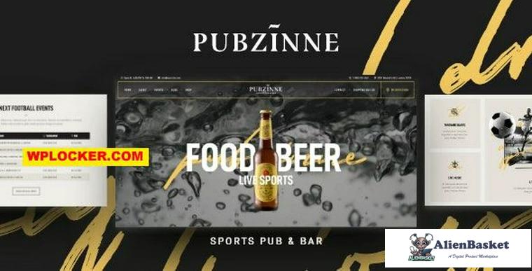 83999  Pubzinne v1.0.0 - Sports Bar WordPress Theme