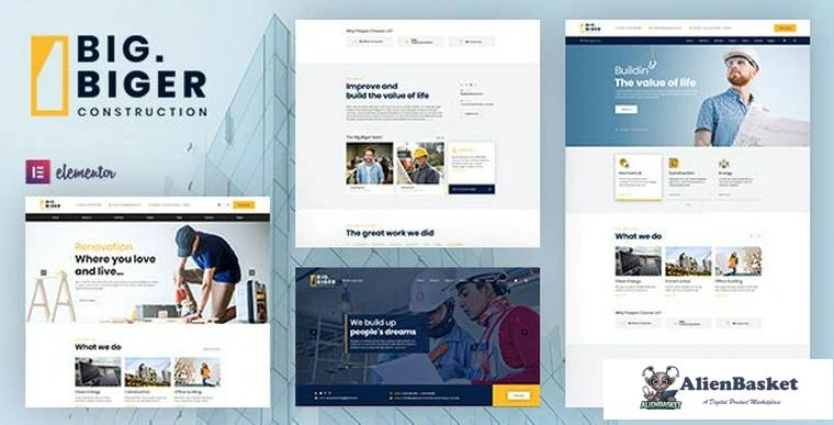 80814  Bigger v1.0.3 - Construction WordPress Theme