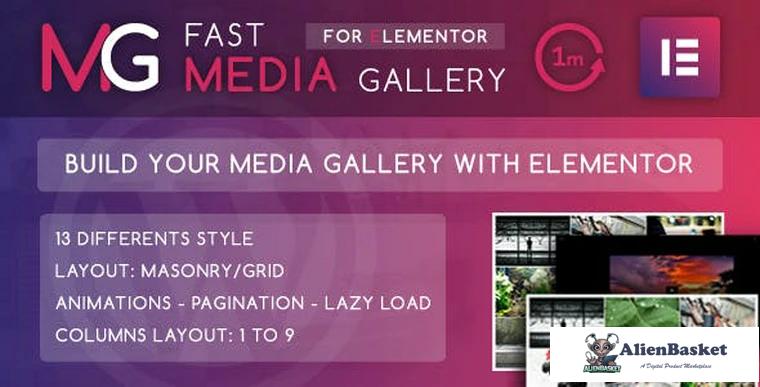 76185  Fast Media Gallery For Elementor v1.0 - WordPress Plugin