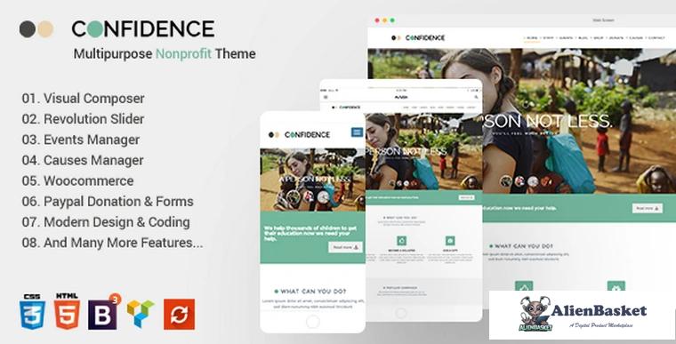 76600  Confidence v3.2.7 - Multipurpose Nonprofit Theme