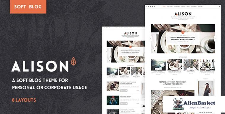 68350  Anne Alison v1.2.0 - Soft Personal Blog Theme