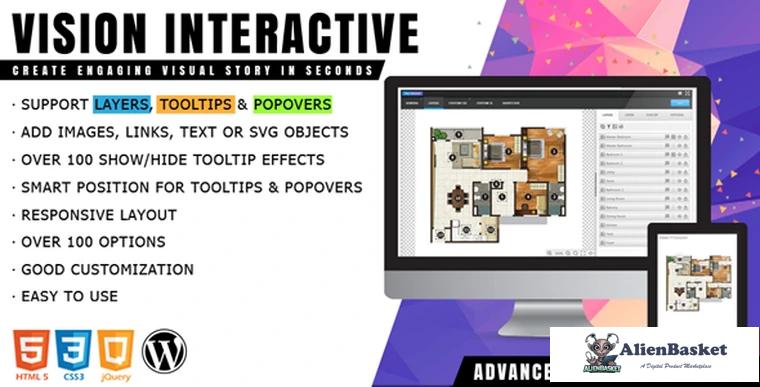 72364  Vision Interactive v1.0 - Image Map Builder for WordPress