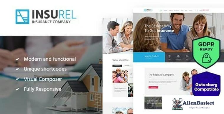 81049  InsuRel v1.6.2 - Insurance & Finance WordPress Theme