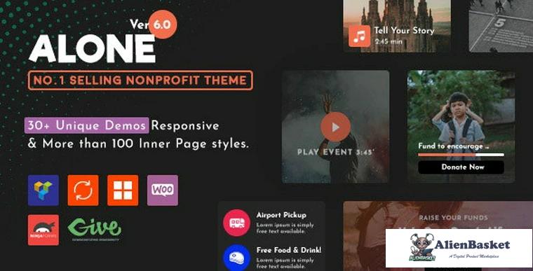 83148  Alone v6.1 - Charity Multipurpose Non-profit WordPress Theme