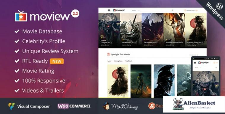 68126  Moview v2.2 - Responsive Film/Video DB & Review Theme