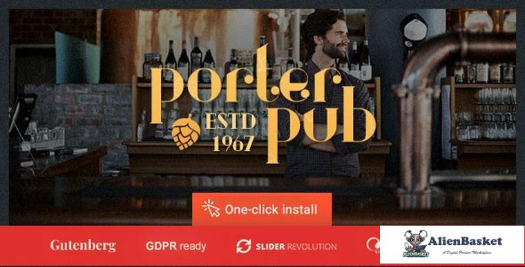 77520  Porter Pub v1.0.8 - Restaurant & Bar WordPress Theme