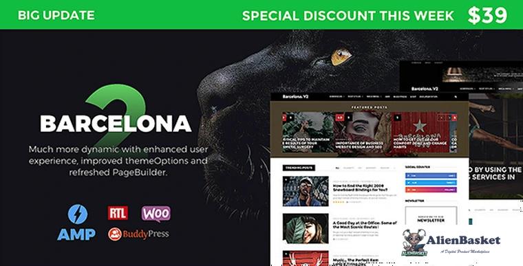 67604  Barcelona v2.0 - Clean News & Magazine WordPress Theme