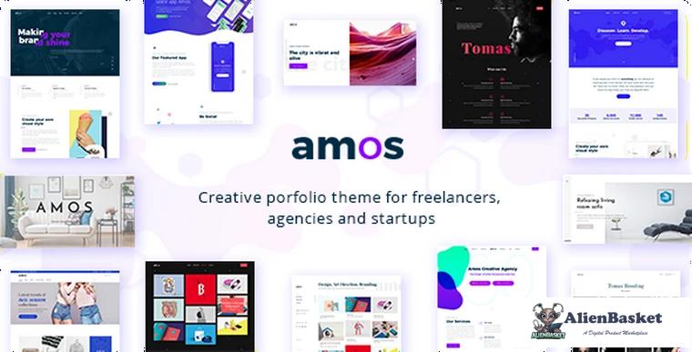 87771  Amos v1.6.6 - Creative WordPress Theme for Agencies