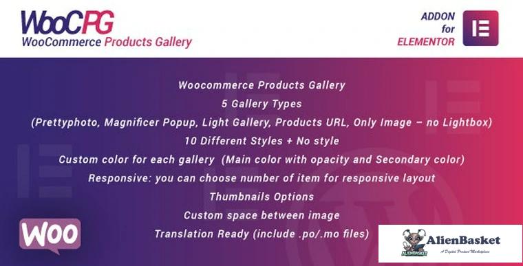80959  WooCommerce Products Gallery for Elementor v1.0 - WordPress Plugin