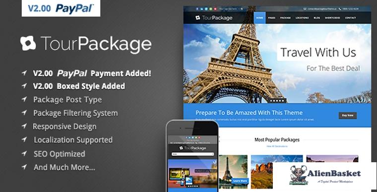 91723  Tour Package v2.34 - Wordpress Travel/Tour Theme