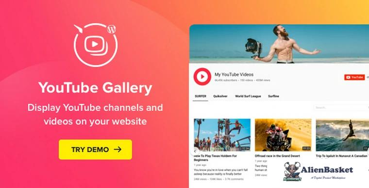 72285  YouTube Plugin v3.0.1 - WordPress YouTube Gallery