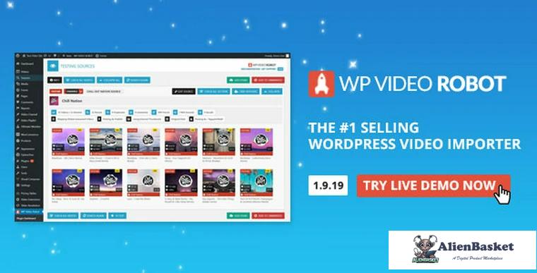 69676  Wordpress Video Robot Plugin v1.9.19.1