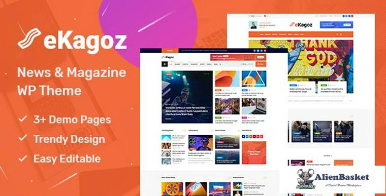 83885  eKagoz v1.0 - News Magazine WordPress Theme