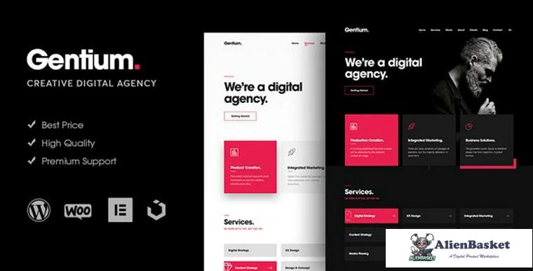 78945  Gentium v1.1.1 - A Creative Digital Agency WordPress Theme