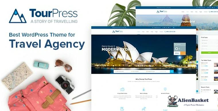 90869  TourPress v1.2.1 - Travel Booking WordPress Theme