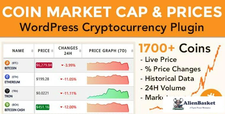 84137  Coin Market Cap & Prices v3.8 - WordPress Cryptocurrency Plugin