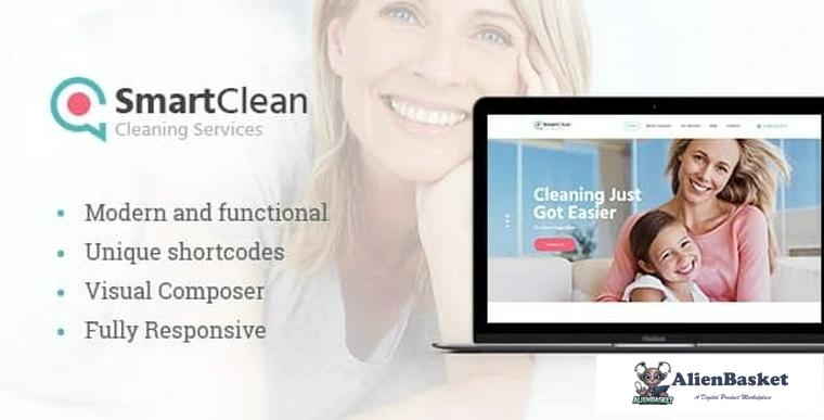 79365  SmartClean v1.1.1 - Housekeeping, Washing & Cleaning Company WordPress Theme