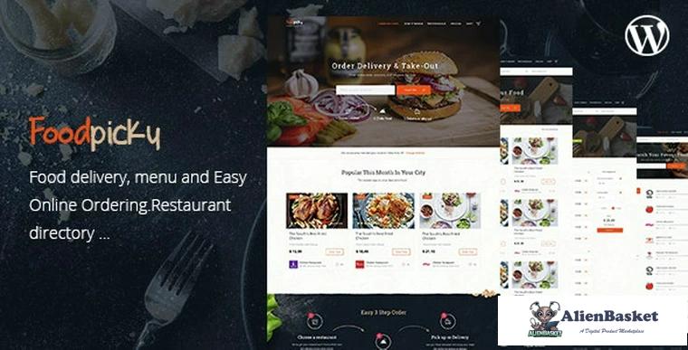 78894  FoodPicky v1.2.7 - Food Delivery Restaurant Directory WordPress Theme